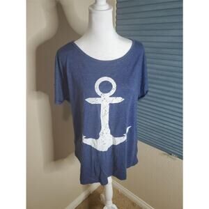 Leadingstar Anchor Shirt Womans Top Size XL